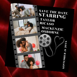 Persoonlijke Fotocollage Filmstrook DIY Aangepast Save The Date