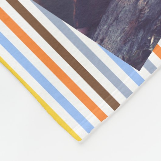 Persoonlijke fotocollage fleece deken (Hoek)