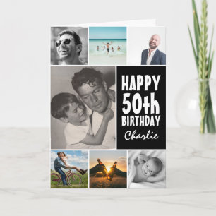 Persoonlijke Fotocollage Gelukkige Verjaardag Elke Kaart