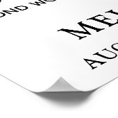 Persoonlijke Fotocollage Herdenking Rouwplechtighe Poster (Hoek)