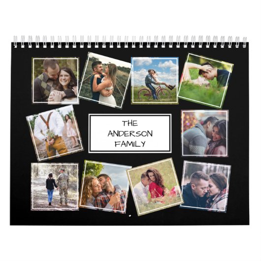 Persoonlijke fotocollage kalender (Hoes)