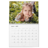 Persoonlijke fotocollage kalender (Mar 2027)