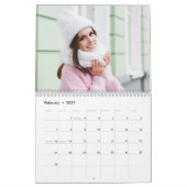 Persoonlijke fotocollage kalender (Feb 2027)