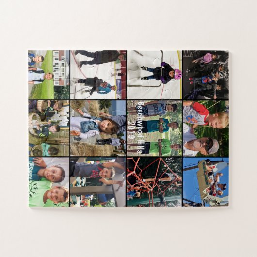 Persoonlijke fotocollage legpuzzel (Horizontaal)