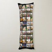 Persoonlijke fotocollage lichaamskussen (Achterkant (Verticaal))