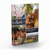 Persoonlijke fotocollage Liefdesscriptie jubileum Fotoblokken (Links)