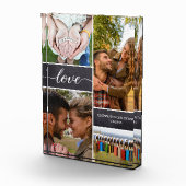 Persoonlijke fotocollage Liefdesscriptie jubileum Fotoblokken (Rechts)