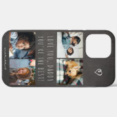 Persoonlijke fotocollage Love you Daddy schrift Case-Mate iPhone Case (Achterkant (horizontaal))