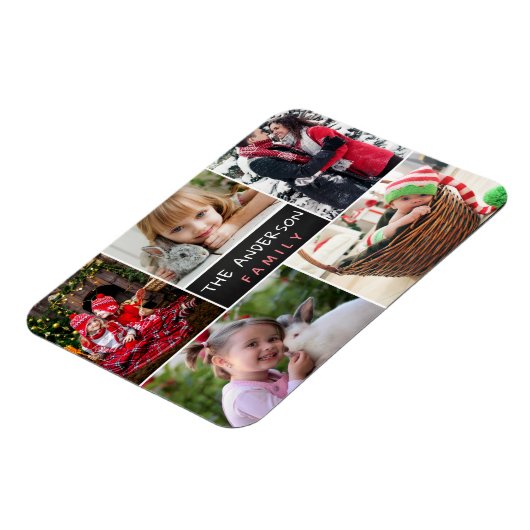 Persoonlijke fotocollage magneet (Linkerzijde)