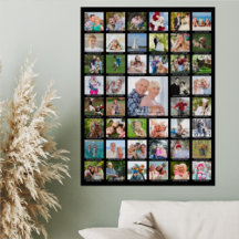 Persoonlijke fotocollage met 45 foto's en bijschri