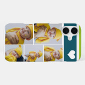 Persoonlijke Fotocollage Met Hart iPhone Hoesje (Achterkant horizontaal)