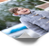 Persoonlijke fotocollage met twaalf foto's poster (Hoek)