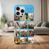 Persoonlijke Fotocollage Monogram iPhone Hoesje