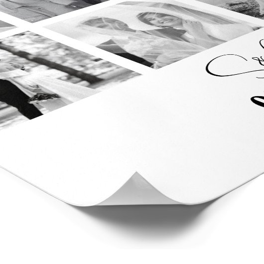 Persoonlijke Fotocollage Persoonlijk Geschenk Poster (Hoek)