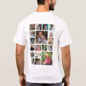 Persoonlijke fotocollage t-shirt (Achterkant)