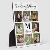 Persoonlijke fotocollage ter liefdevolle herinneri fotoplaat (Zijkant)