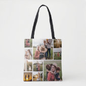 Persoonlijke fotocollage tote bag (Voorkant)