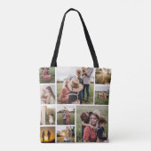 Persoonlijke fotocollage tote bag (Achterkant)