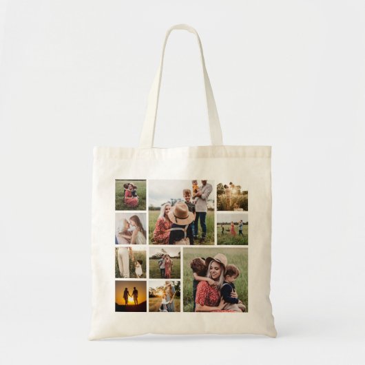 Persoonlijke fotocollage tote bag (Voorkant)