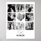 Persoonlijke Fotocollage Uniek cadeau voor hem/haa Poster (Voorkant)