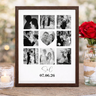 Persoonlijke Fotocollage Uniek cadeau voor hem/haa Poster