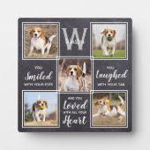 Persoonlijke Fotocollage Uniek Dierenherdenkingste Fotoplaat (Voorkant)