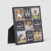 Persoonlijke Fotocollage Uniek Dierenherdenkingste Fotoplaat (Voorkant)