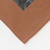 Persoonlijke fotocollage van 11 foto's TerraCotta Fleece Deken (Hoek)