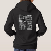 Persoonlijke fotocollage van Friends Black & White Hoodie (Achterkant)