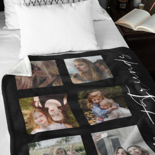 Persoonlijke Fotocollage voor Beste Vrienden Fleece Deken
