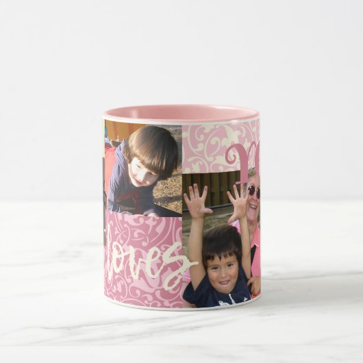 Persoonlijke fotocollage voor haar mok (Midden)