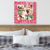 Persoonlijke fotocollage voor mam canvas afdruk (Insitu (Slaapkamer))