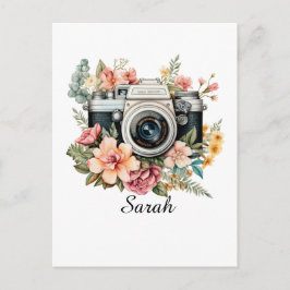 Persoonlijke fotograaf ansichtkaart briefkaart