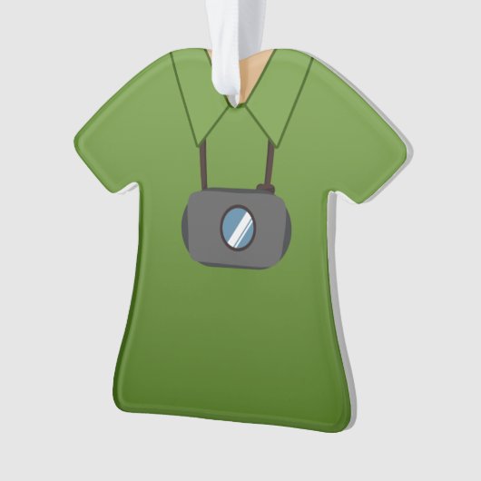 Persoonlijke fotograaf Shutterbug kerstmis Ornament (voorkant)