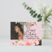 Persoonlijke fotografie Verjaardag Briefkaart (Staand voorkant)