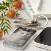 Persoonlijke Fotohanger met Kat Sleutelhanger (Voorkant Rechts)