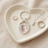 Persoonlijke Fotoherinneringen Mini Hart Aandenken Sleutelhanger