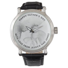 Persoonlijke fotohorloge met aangepast bericht horloge