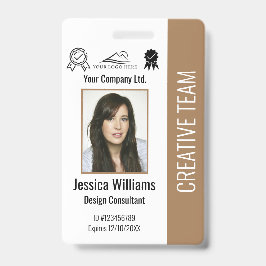 Persoonlijke Fotoidentificatie Bedrijfsbeveiliging Badge