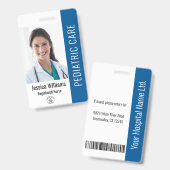 Persoonlijke Fotoidentificatie met Aangepaste Deta Badge (Voor- en achterkant)