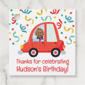 Persoonlijke fotokaarten bedankjes labels (Voorkant)