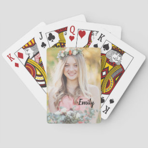 Persoonlijke Fotokaarten voor Bruidsmeisjes Pokerkaarten