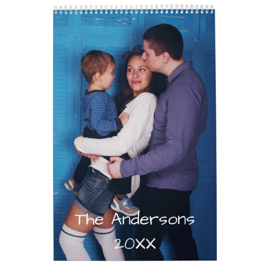 Persoonlijke fotokalender voor de familie kalender (Hoes)