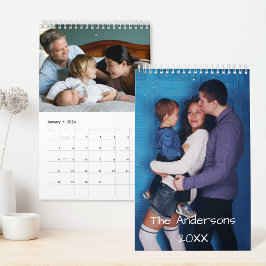 Persoonlijke fotokalender voor de familie kalender