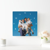 Persoonlijke fotoklok vierkante klok (Huis)
