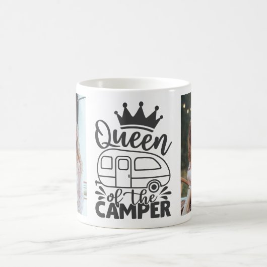 Persoonlijke fotokoningin van de Camper Quote Koffiemok (Center)