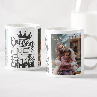 Persoonlijke fotokoningin van de Camper Quote Koffiemok