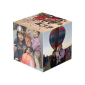 Persoonlijke Fotokubus met Gezinsherinneringen (Achter hoekig)