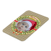 Persoonlijke Fotolijst en Kerstkrans Magneet (Linkerzijde)