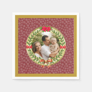 Persoonlijke Fotolijst en Kerstkrans Servet